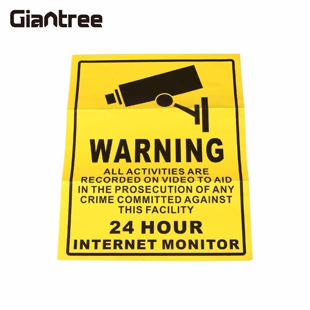 Giantree 10 PCS   ī޶  ȣ 24 ð  Vedio  ˶  ƼĿ /Giantree 10 Pcs Surveillance Warning Camera Video Sign 24 Hours Monitor Vedio Ale